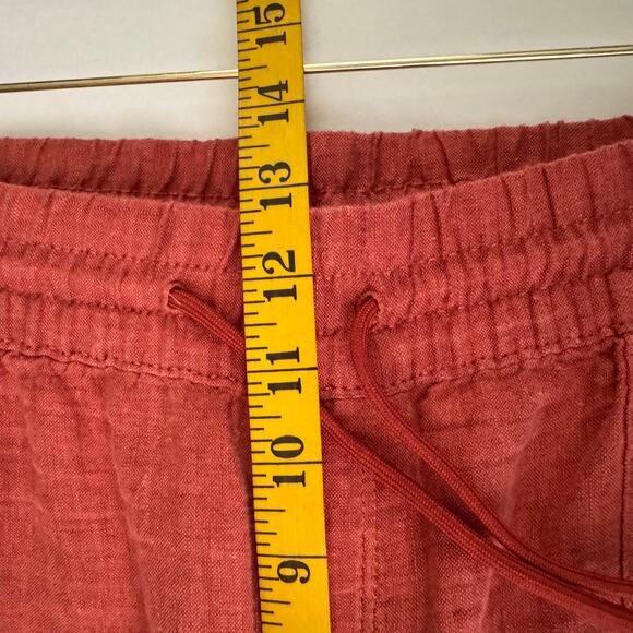 ATHLETA Jogger 16 Retreat Linen Elastic Waist w/Drawstring Coral TerraCotta - Picture 14 of 15